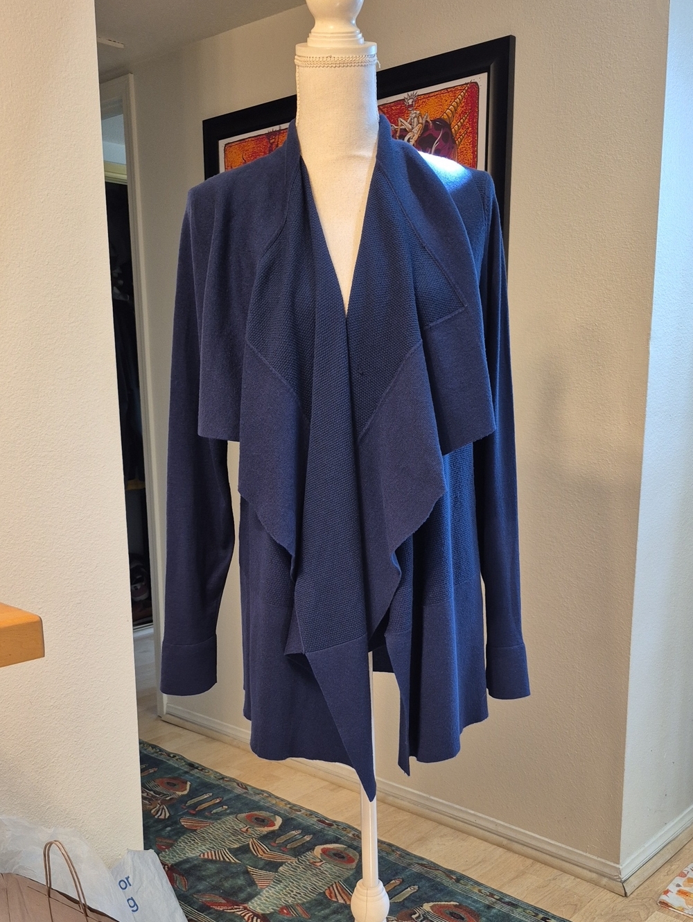 Devotion By Cyrus Blue Knit Cardigan